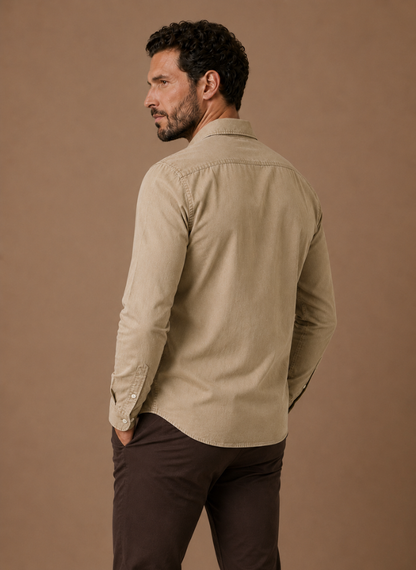 Men's Classic Button-Up Shirt – Smart Casual Relaxed Fit | Sorteva