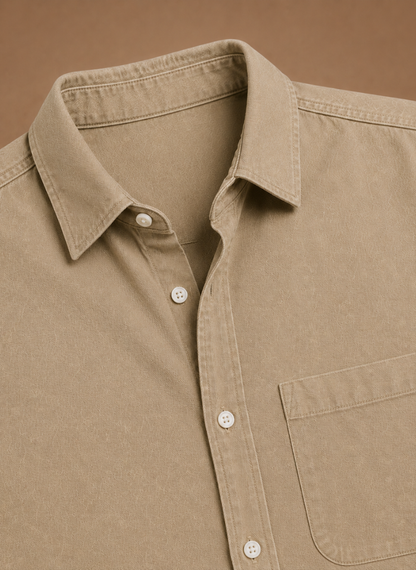 Men's Classic Button-Up Shirt – Smart Casual Relaxed Fit | Sorteva