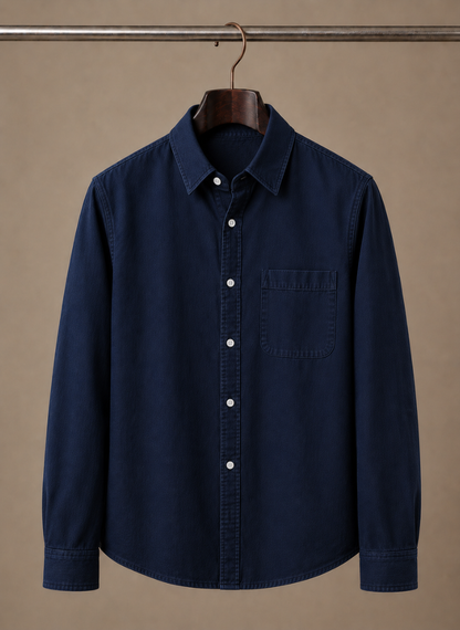 Men's Classic Button-Up Shirt – Smart Casual Relaxed Fit | Sorteva
