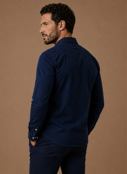 Men's Classic Button-Up Shirt – Smart Casual Relaxed Fit | Sorteva