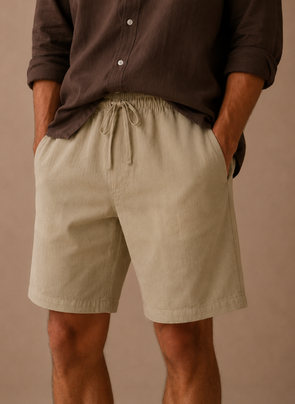 Men's Cotton Linen Shorts – Relaxed Fit Summer | Sorteva