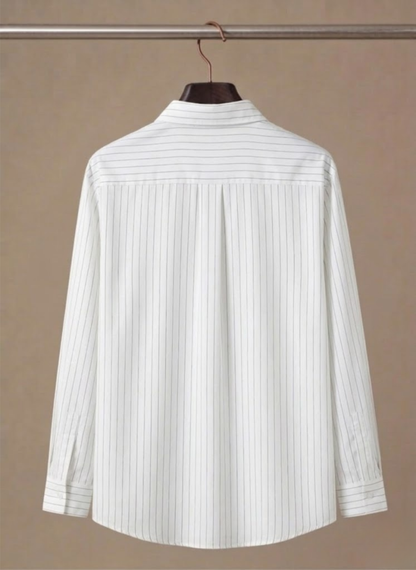 Men's Cotton Striped Shirt – Classic Button-Up | Sorteva
