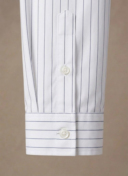 Men's Cotton Striped Shirt – Classic Button-Up | Sorteva