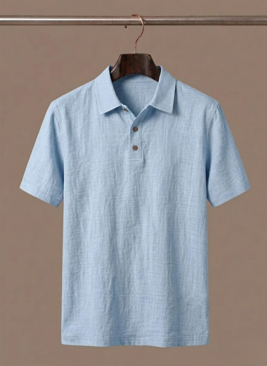 Men's Linen Style Beach Shirt – Lightweight Breathable Summer | Sorteva