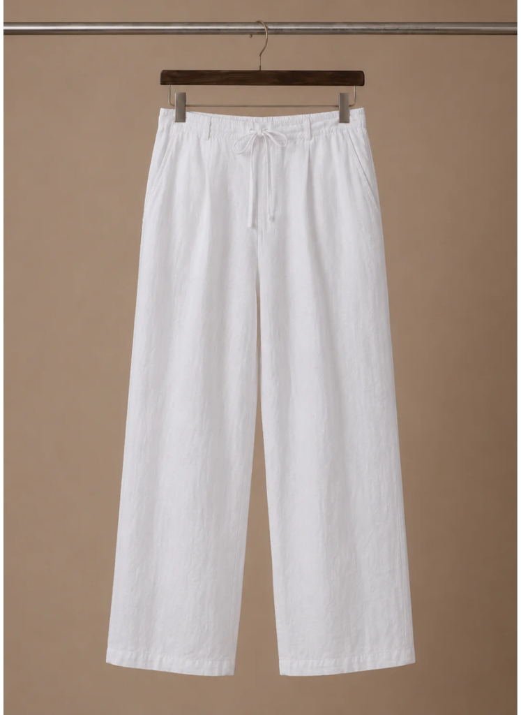 Men's Linen Blend Trousers – Lightweight Smart Casual | Sorteva