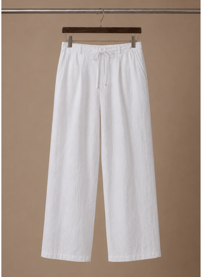 Men's Linen Blend Trousers – Lightweight Smart Casual | Sorteva
