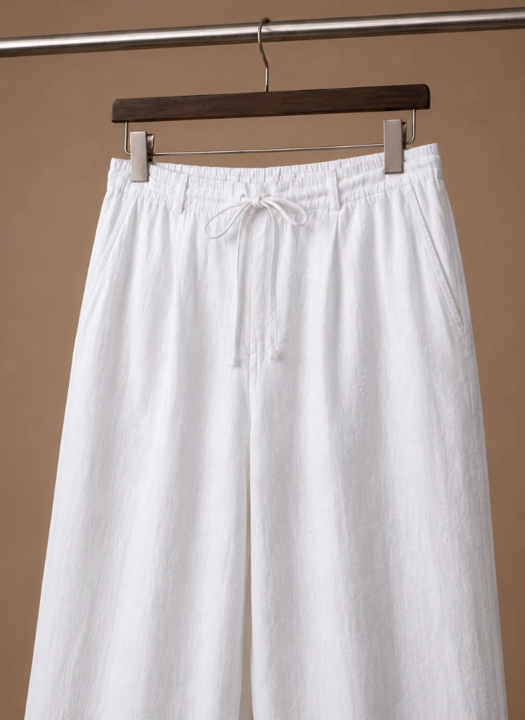 Men's Linen Blend Trousers – Lightweight Smart Casual | Sorteva