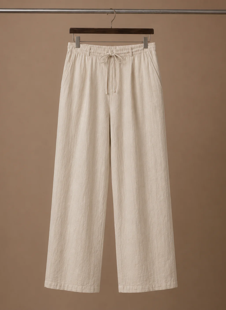 Men's Linen Blend Trousers – Lightweight Smart Casual | Sorteva