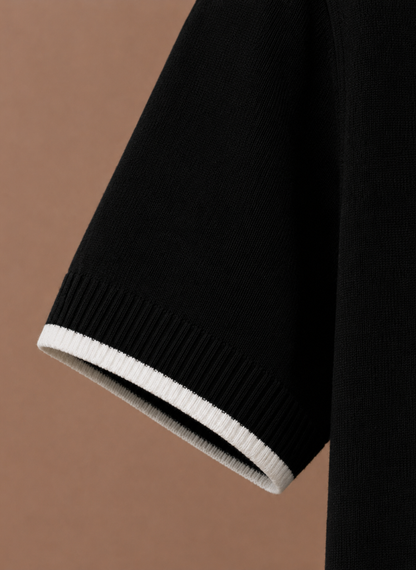 Men's Slim Fit Polo Shirt – Contrast Trim Cotton | Sorteva