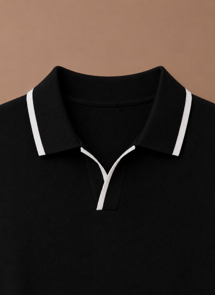 Men's Slim Fit Polo Shirt – Contrast Trim Cotton | Sorteva