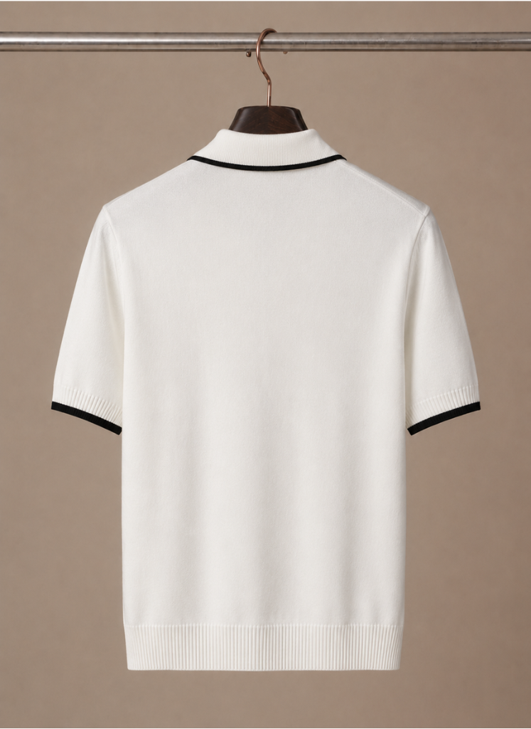 Men's Slim Fit Polo Shirt – Contrast Trim Cotton | Sorteva