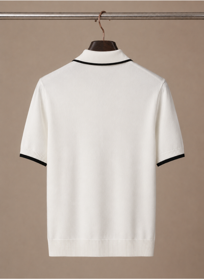 Men's Slim Fit Polo Shirt – Contrast Trim Cotton | Sorteva