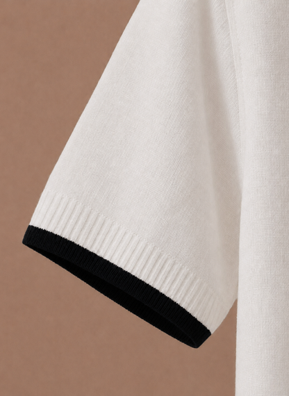 Men's Slim Fit Polo Shirt – Contrast Trim Cotton | Sorteva