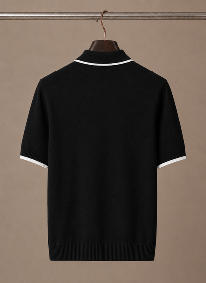 Men's Slim Fit Polo Shirt – Contrast Trim Cotton | Sorteva