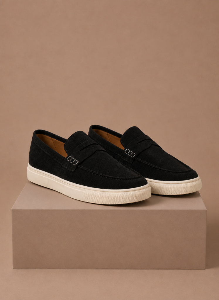 Men's Suede Penny Loafers – Premium Lightweight Slip-On | Sorteva