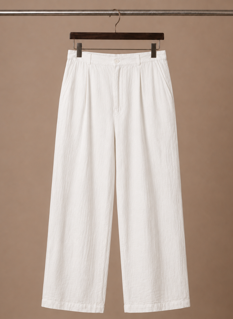 Men's Linen Style Summer Trousers – Relaxed Fit | Sorteva
