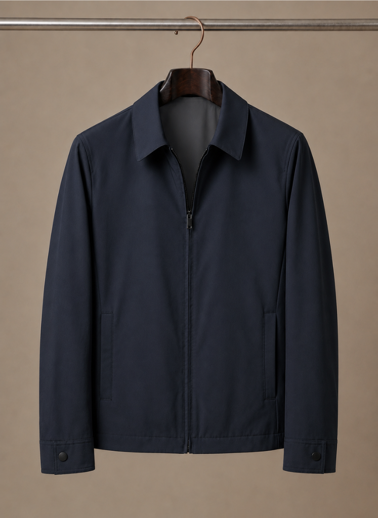 Men's Polo Collar Jacket – Lightweight Smart Casual Coat | Sorteva