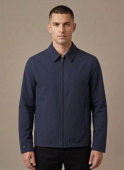 Men's Polo Collar Jacket – Lightweight Smart Casual Coat | Sorteva
