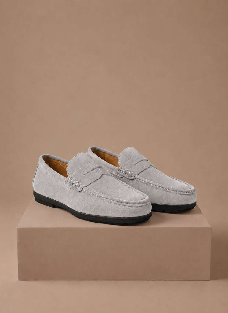 Men's Suede Driving Loafers – Soft Comfortable Slip-On | Sorteva