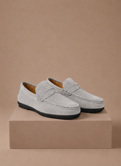 Men's Suede Driving Loafers – Soft Comfortable Slip-On | Sorteva