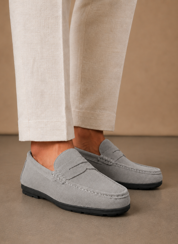 Men's Suede Driving Loafers – Soft Comfortable Slip-On | Sorteva