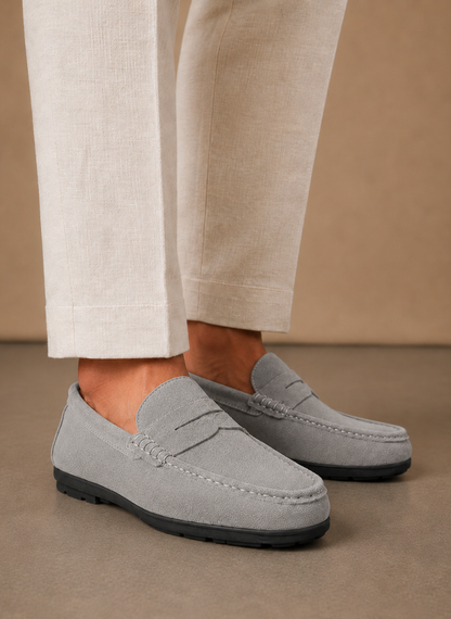 Men's Suede Driving Loafers – Soft Comfortable Slip-On | Sorteva