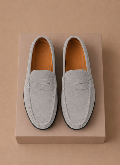 Men's Suede Driving Loafers – Soft Comfortable Slip-On | Sorteva