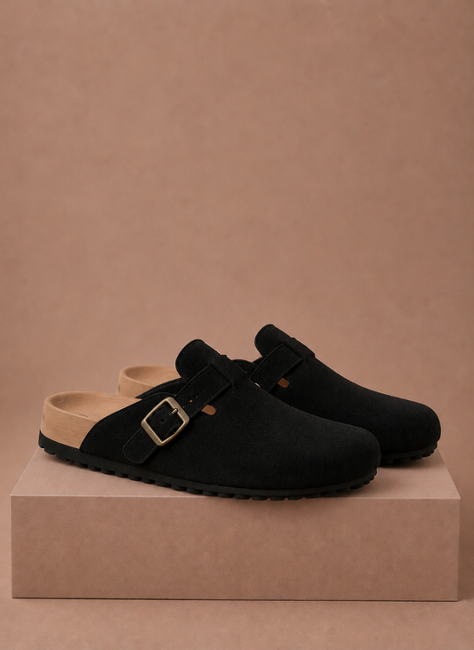 Men's Suede Slip-On Clogs – Comfortable Everyday Shoes | Sorteva