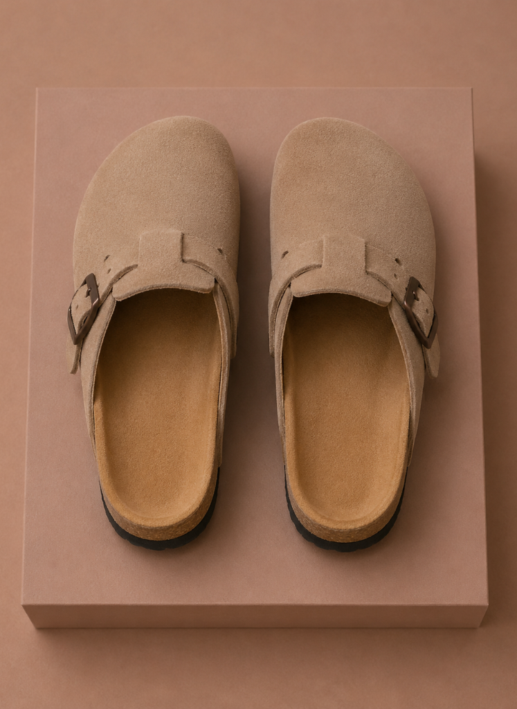 Men's Suede Slip-On Clogs – Comfortable Everyday Shoes | Sorteva