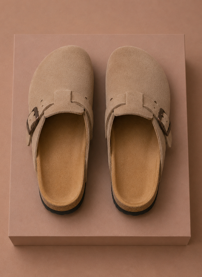 Men's Suede Slip-On Clogs – Comfortable Everyday Shoes | Sorteva