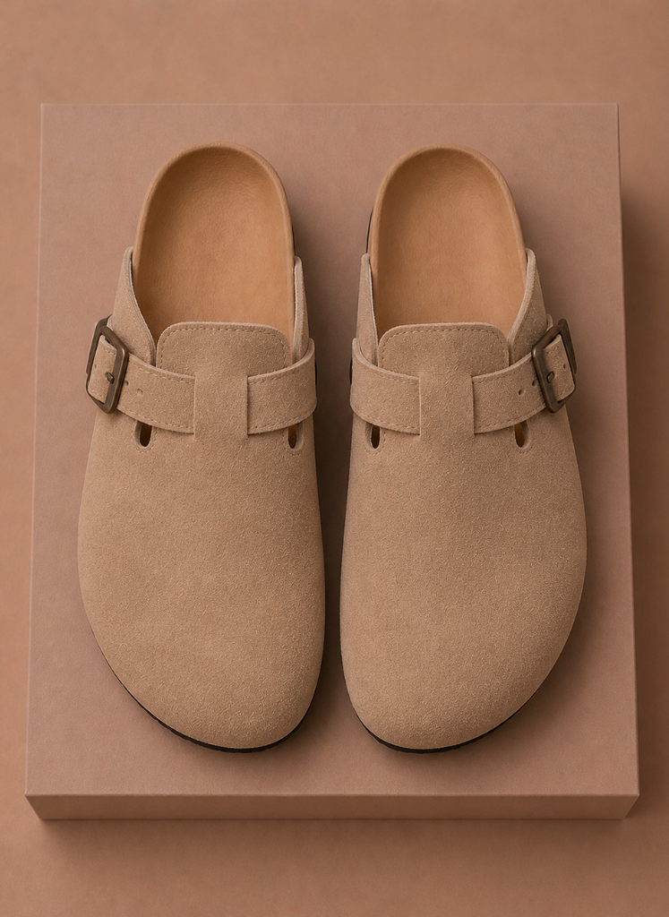Men's Suede Slip-On Clogs – Comfortable Everyday Shoes | Sorteva