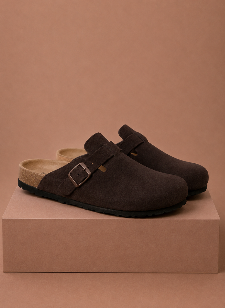 Men's Suede Slip-On Clogs – Comfortable Everyday Shoes | Sorteva