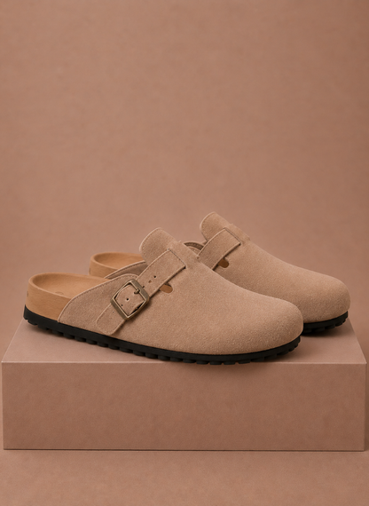 Men's Suede Slip-On Clogs – Comfortable Everyday Shoes | Sorteva