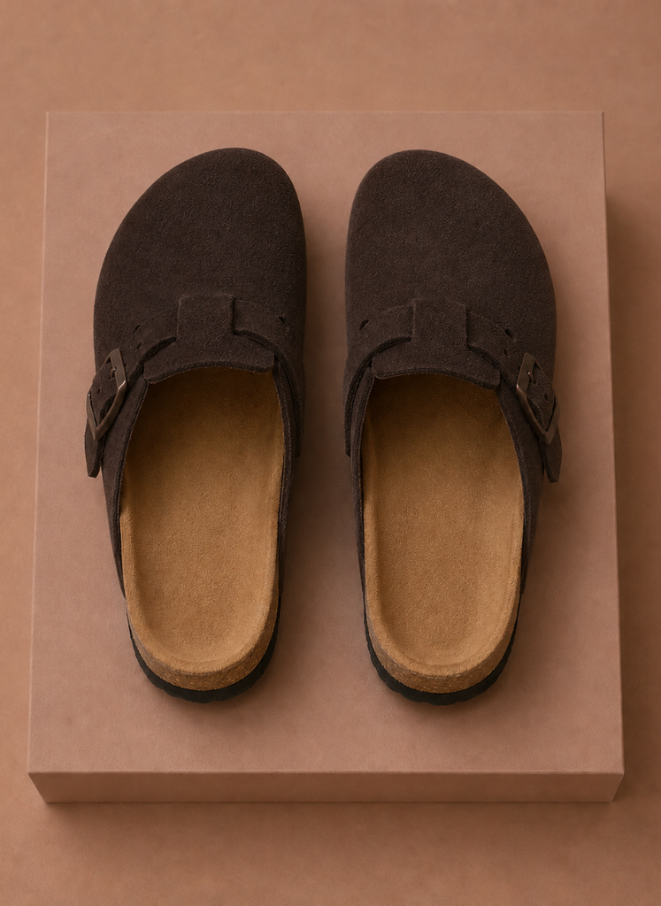 Men's Suede Slip-On Clogs – Comfortable Everyday Shoes | Sorteva