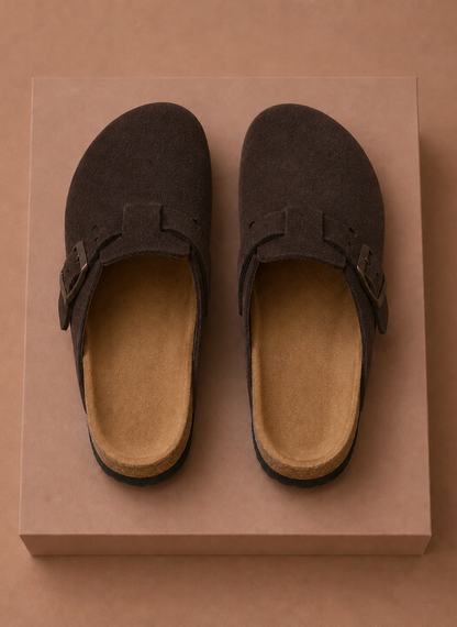 Men's Suede Slip-On Clogs – Comfortable Everyday Shoes | Sorteva
