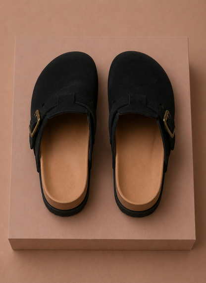 Men's Suede Slip-On Clogs – Comfortable Everyday Shoes | Sorteva