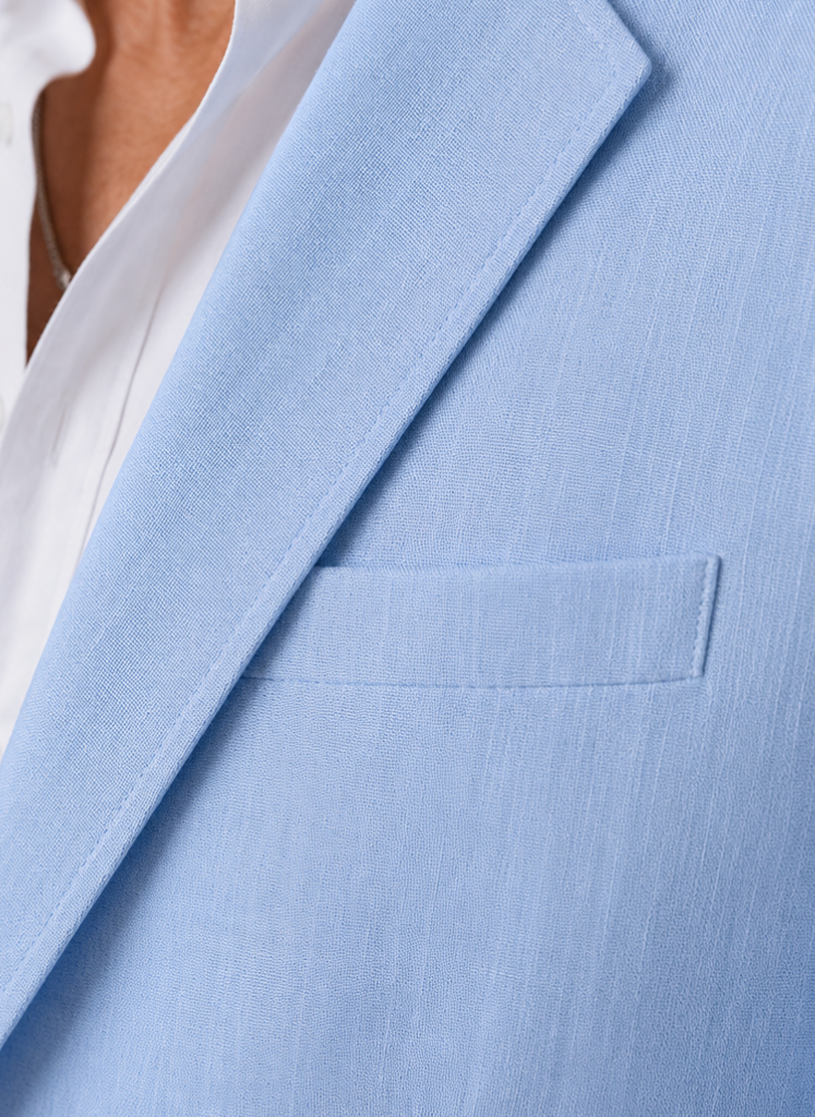Men's Linen Style Blazer – Tailored Smart Casual Lightweight | Sorteva