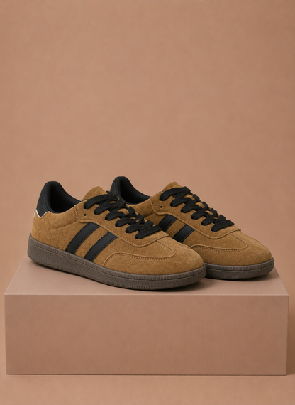 Women's Lace-Up Suede Sneakers – Retro Casual Everyday | Sorteva