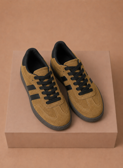 Women's Lace-Up Suede Sneakers – Retro Casual Everyday | Sorteva