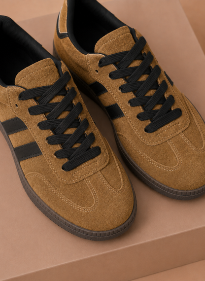 Women's Lace-Up Suede Sneakers – Retro Casual Everyday | Sorteva