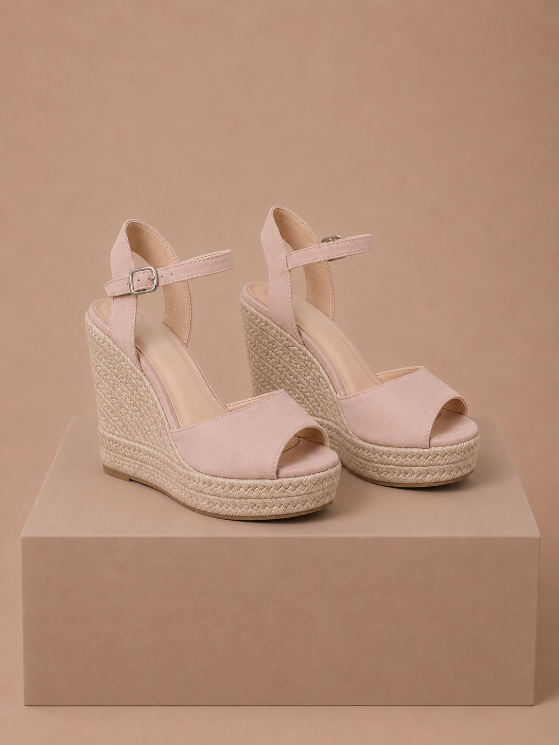 Women's Espadrille Wedge Sandals – Elegant Suede Summer | Sorteva