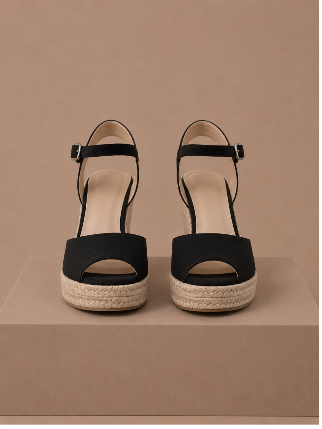 Women's Espadrille Wedge Sandals – Elegant Suede Summer | Sorteva