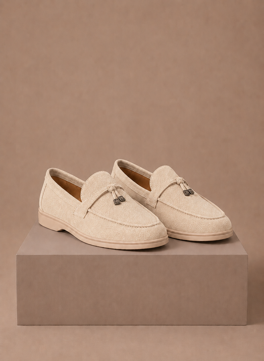 Women's Suede Penny Loafers – Classic Elegant Slip-On | Sorteva