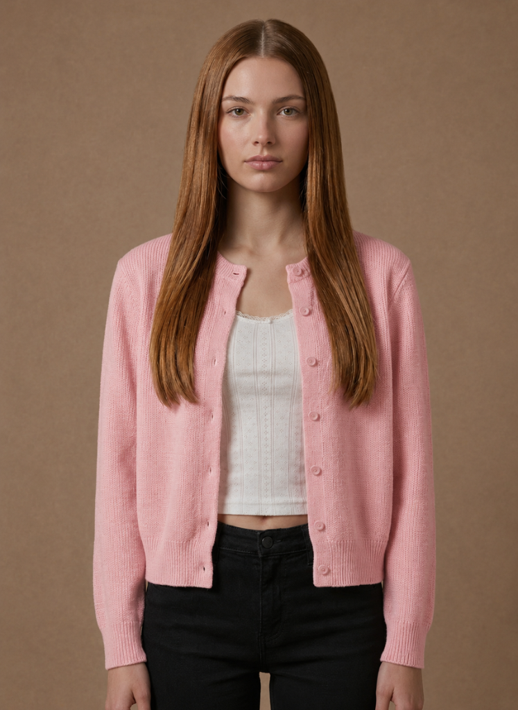 Women's Cropped Knit Cardigan – Lightweight Spring Layer | Sorteva