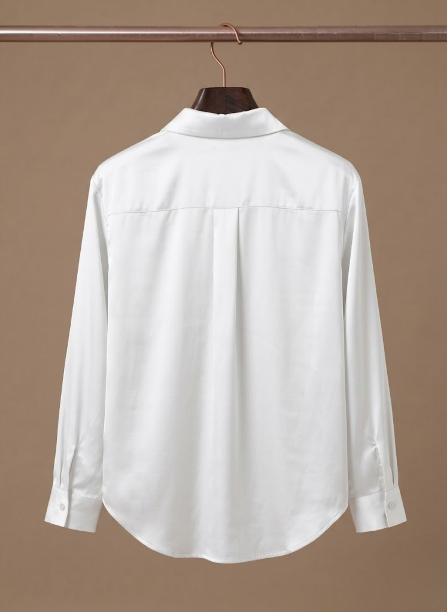 Women's Satin Blouse – Long Sleeve Elegant Button Shirt | Sorteva