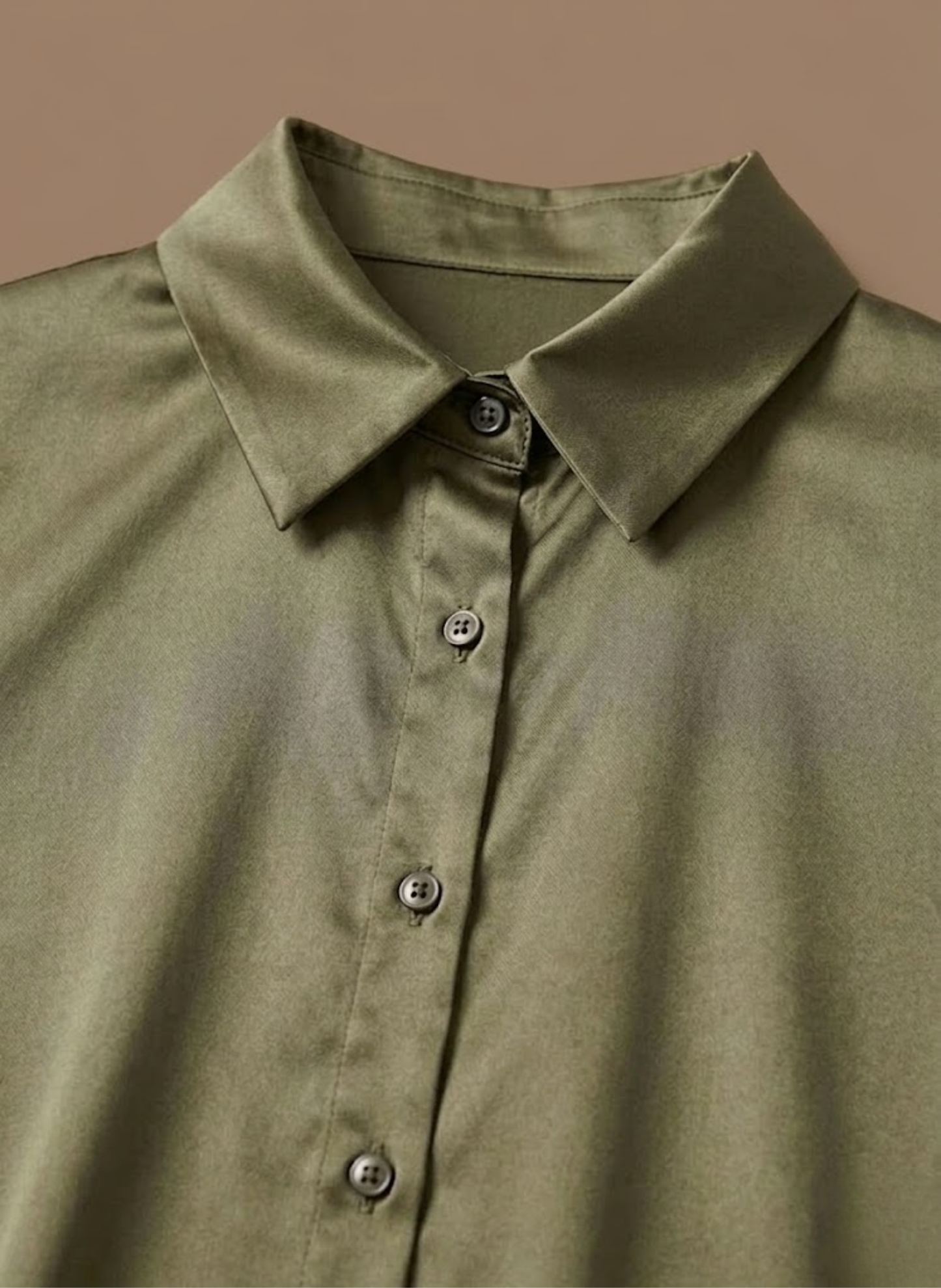 Women's Satin Blouse – Long Sleeve Elegant Button Shirt | Sorteva