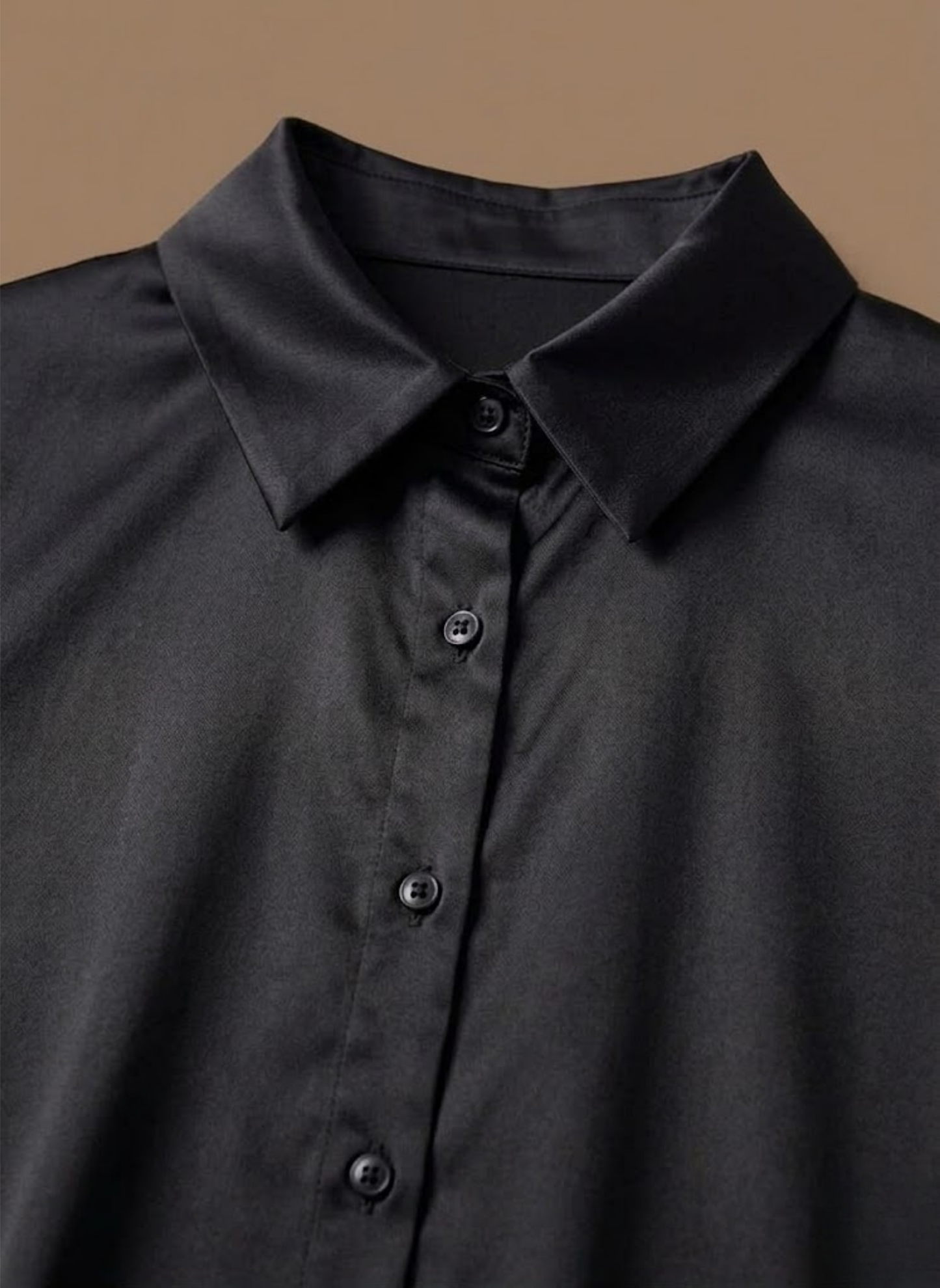 Women's Satin Blouse – Long Sleeve Elegant Button Shirt | Sorteva