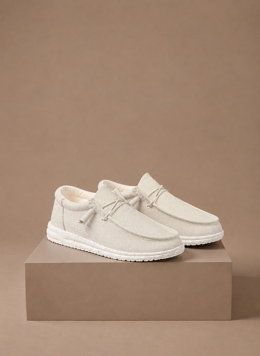 Men's Breathable Summer Loafers – Lightweight Linen | Sorteva