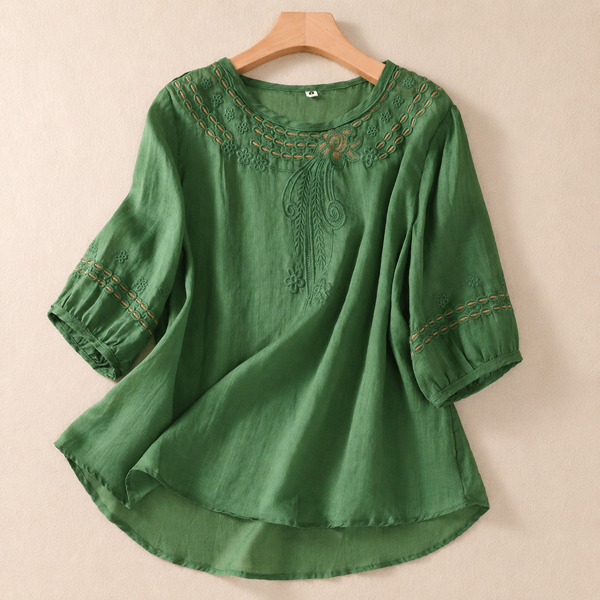 Wystelle Cotton-Linen Blouse