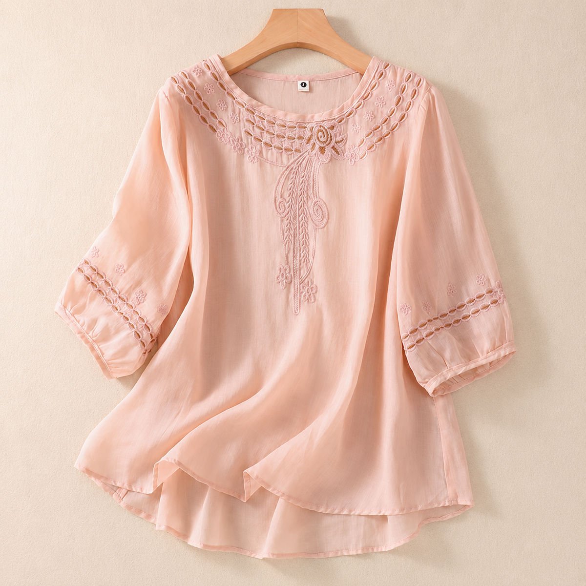 Wystelle Cotton-Linen Blouse